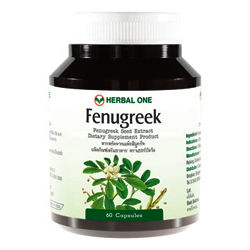 herbal one Fenugreek เฮอร์บัล วัน ฟีนูกรึค 60cap